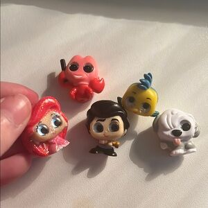 Disney Doorables little mermaid Cute Cartoon Character Figurines Set